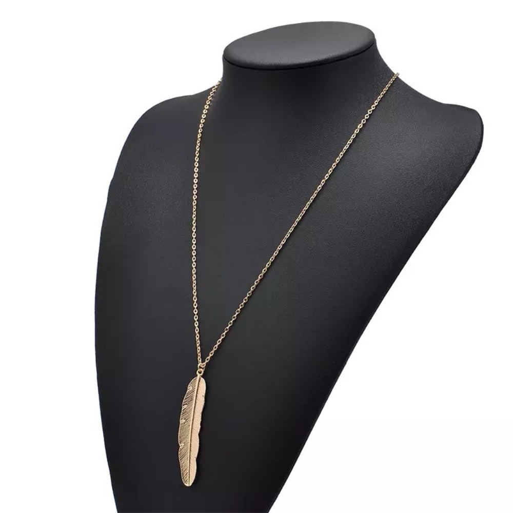 !! 5 FOR $25 !! Women's Feather Chain Necklace